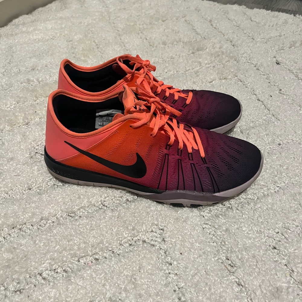 Nike free TR 6 rainbow running shoes sneakers size 9 athletic workout training